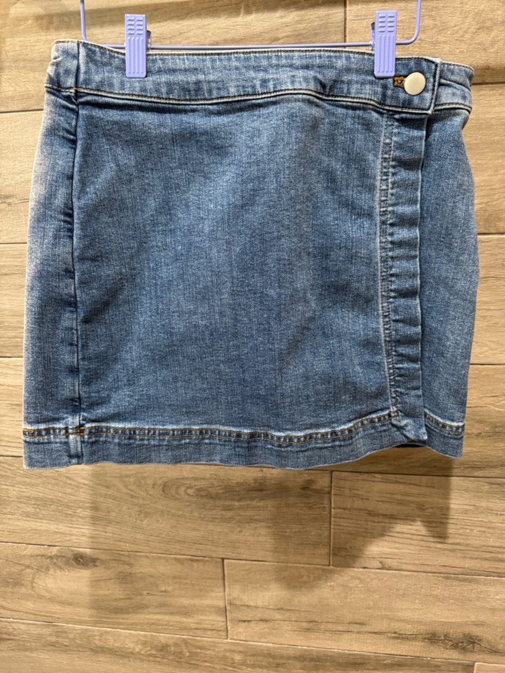 Classic Blue Denim Mini Skort